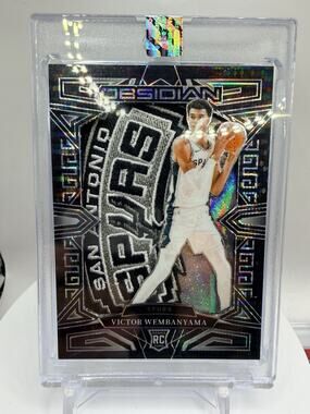 Art Card Victor Wemby With Spurs Patch Made By Mayflower Custom Cards